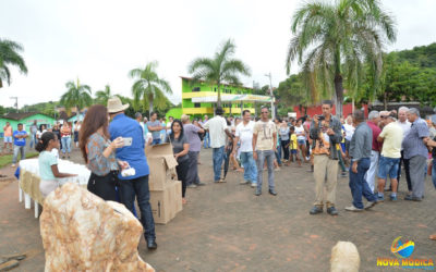 Lançamento da Pedra Fundamental da Construção da Prefeitura Municipal na Praça Filomeno Cardoso.