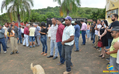 Lançamento da Pedra Fundamental da Construção da Prefeitura Municipal na Praça Filomeno Cardoso.