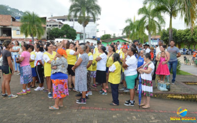 Lançamento da Pedra Fundamental da Construção da Prefeitura Municipal na Praça Filomeno Cardoso.