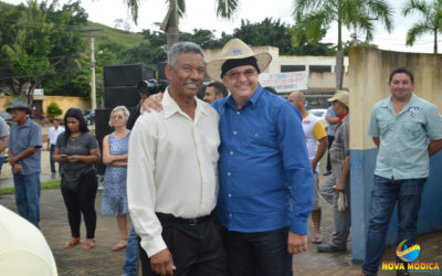 Lançamento da Pedra Fundamental da Construção da Prefeitura Municipal na Praça Filomeno Cardoso.