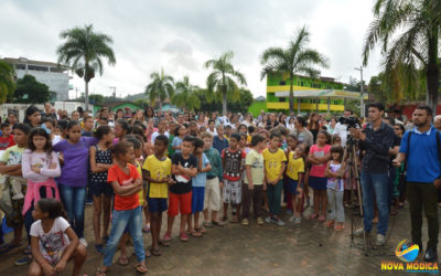 Lançamento da Pedra Fundamental da Construção da Prefeitura Municipal na Praça Filomeno Cardoso.