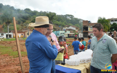 Lançamento da Pedra Fundamental da Construção da Prefeitura Municipal na Praça Filomeno Cardoso.