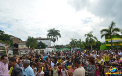 Lançamento da Pedra Fundamental da Construção da Prefeitura Municipal na Praça Filomeno Cardoso.