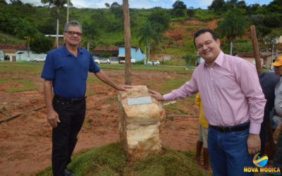 Lançamento da Pedra Fundamental da Construção da Prefeitura Municipal na Praça Filomeno Cardoso.