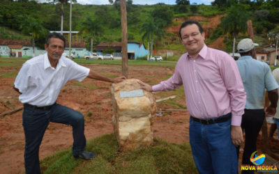 Lançamento da Pedra Fundamental da Construção da Prefeitura Municipal na Praça Filomeno Cardoso.