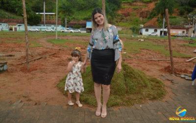 Lançamento da Pedra Fundamental da Construção da Prefeitura Municipal na Praça Filomeno Cardoso.