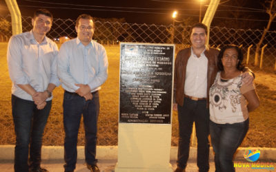 Inauguração da Iluminação do Estádio Francisco Nunes de Miranda "Chico Baiano" em São Lourenço.