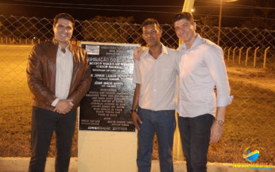 Inauguração da Iluminação do Estádio Francisco Nunes de Miranda "Chico Baiano" em São Lourenço.