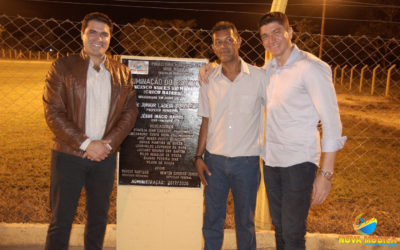 Inauguração da Iluminação do Estádio Francisco Nunes de Miranda "Chico Baiano" em São Lourenço.