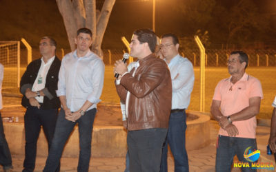 Inauguração da Iluminação do Estádio Francisco Nunes de Miranda "Chico Baiano" em São Lourenço.