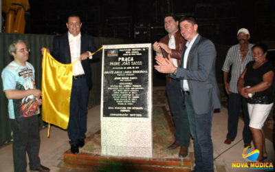 Inauguração da Praça Padre João Sacco em abril de 2018.